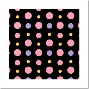 polkadot colorful Posters and Art